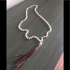 Pearl tassel necklace